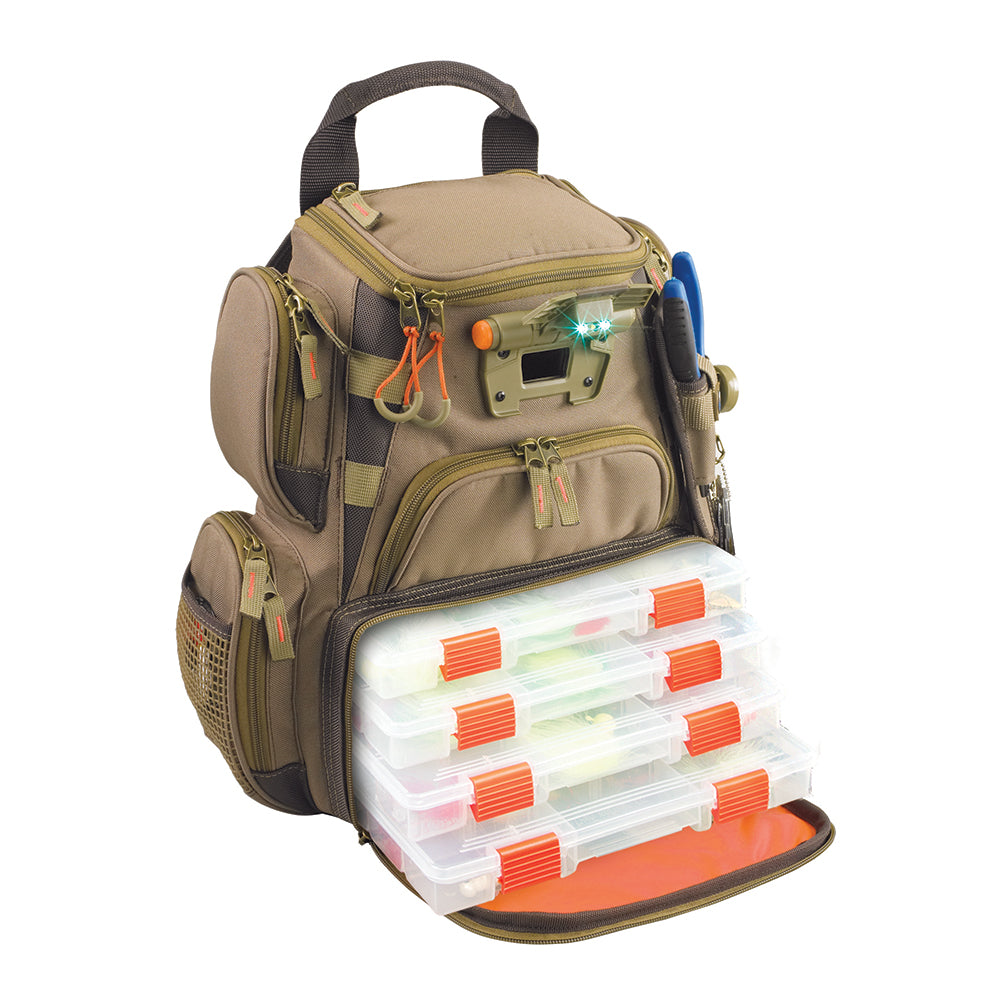 typist is meer dan vijandigheid Wild River RECON Lighted Compact Tackle Backpack w4 PT3500 Trays –  Bridgeview Harbour Marina