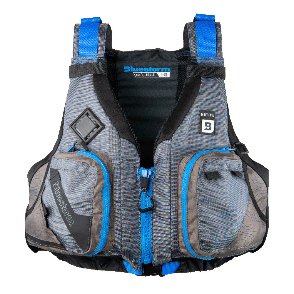 Bluestorm Motive Kayak Fishing Vest - Deep Blue - S/M