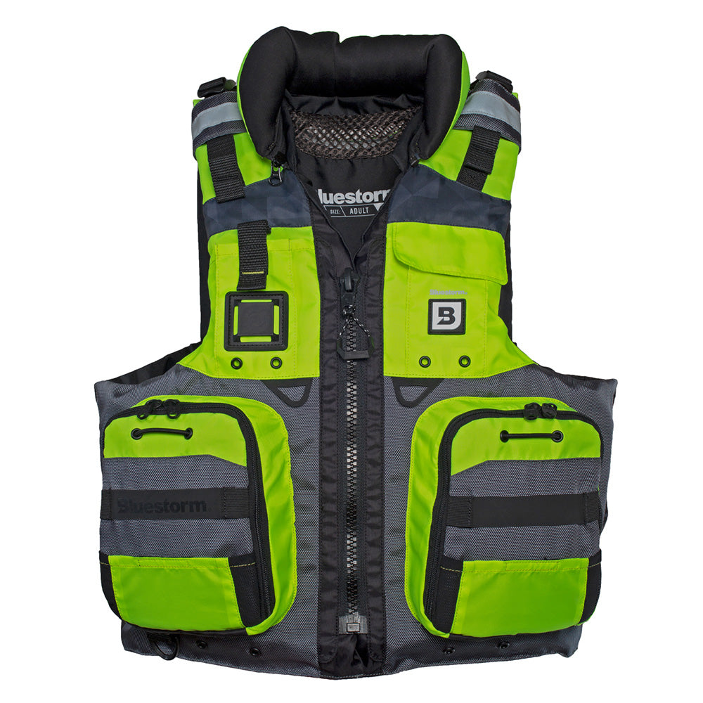 Bluestorm Classic Adult Fishing Life Jacket - Hi-Vis - 2XL/3XL