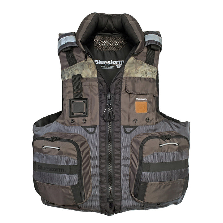 Bluestorm Classic Adult Fishing Life Jacket - Legendary Driftwood - S/M