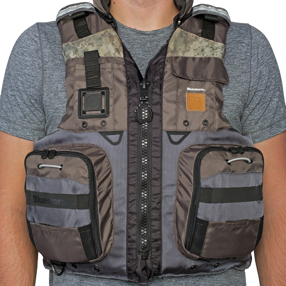 Bluestorm Classic Adult Fishing Life Jacket - Legendary Driftwood - L/XL