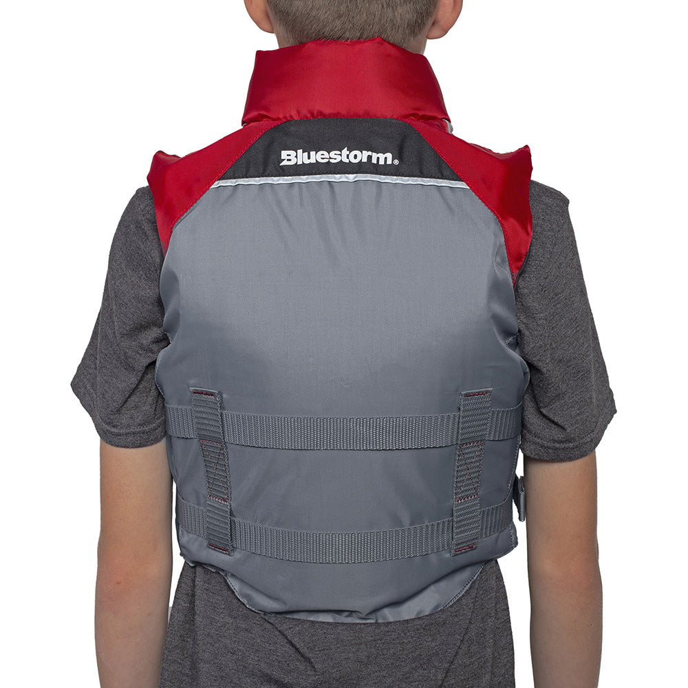 Bluestorm Classic Youth Fishing Life Jacket - Nitro Red