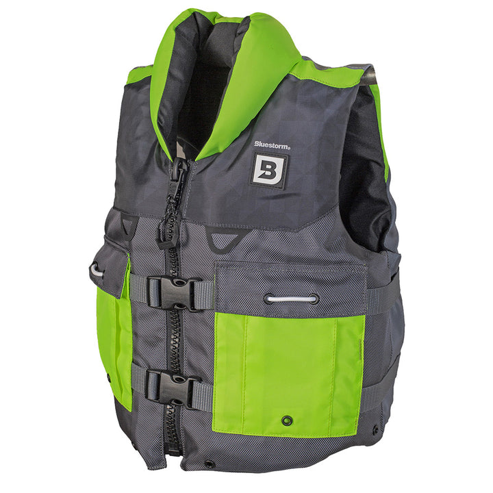 Bluestorm Classic Youth Fishing Life Jacket - Hi-Vis