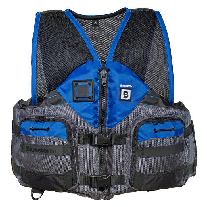 Bluestorm Sportsman Adult Mesh Fishing Life Jacket - Deep Blue - 2XL/3XL