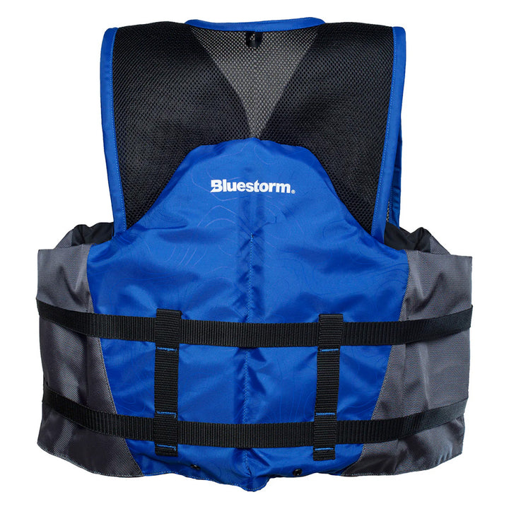 Bluestorm Sportsman Adult Mesh Fishing Life Jacket - Deep Blue - 2XL/3XL