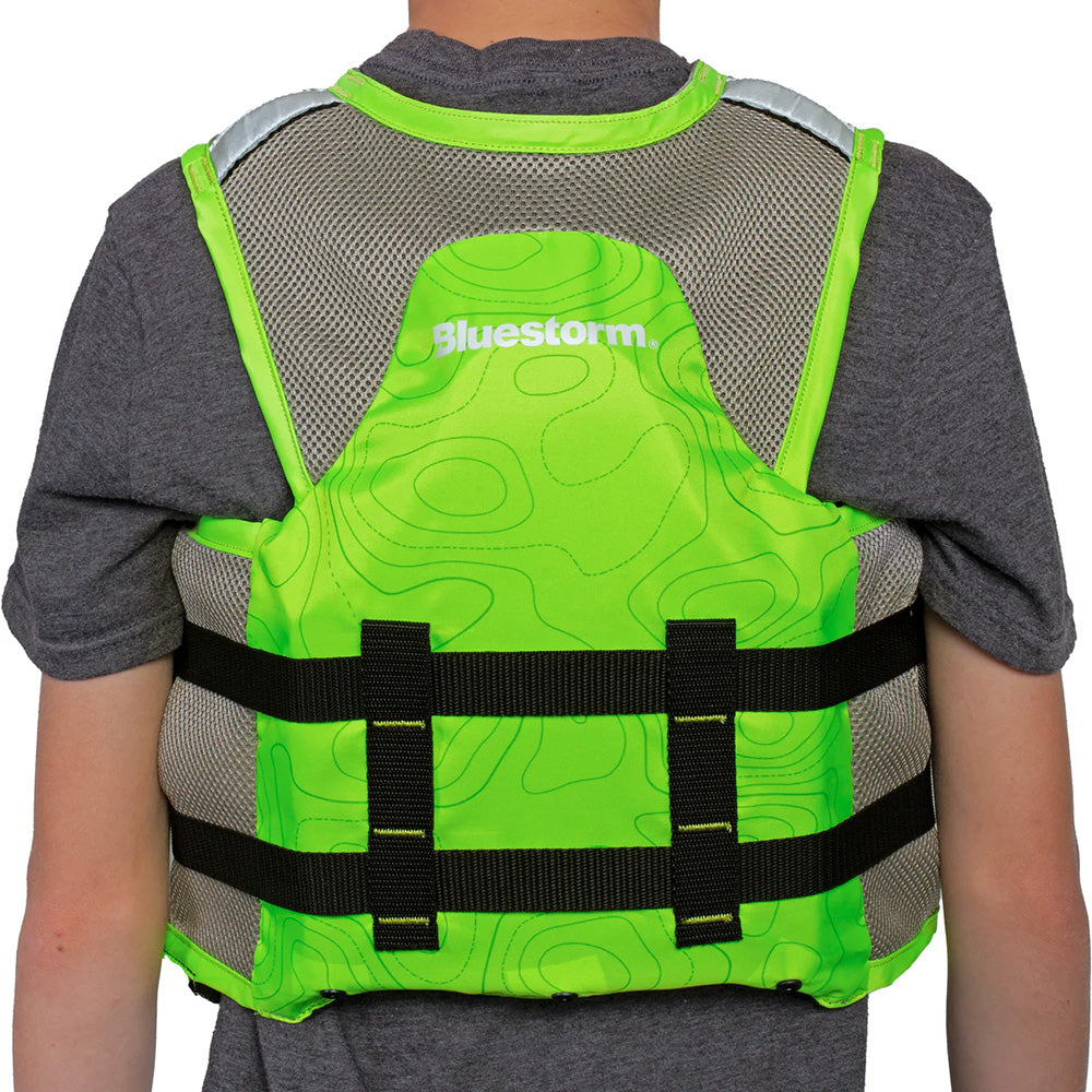 Bluestorm Sportsman Youth Mesh Fishing Life Jacket - Hi-Vis