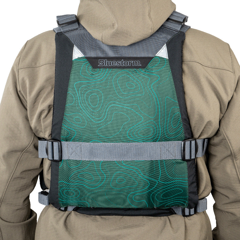 Bluestorm Motive Kayak Fishing Vest - Hunter Green - 2XL/3XL