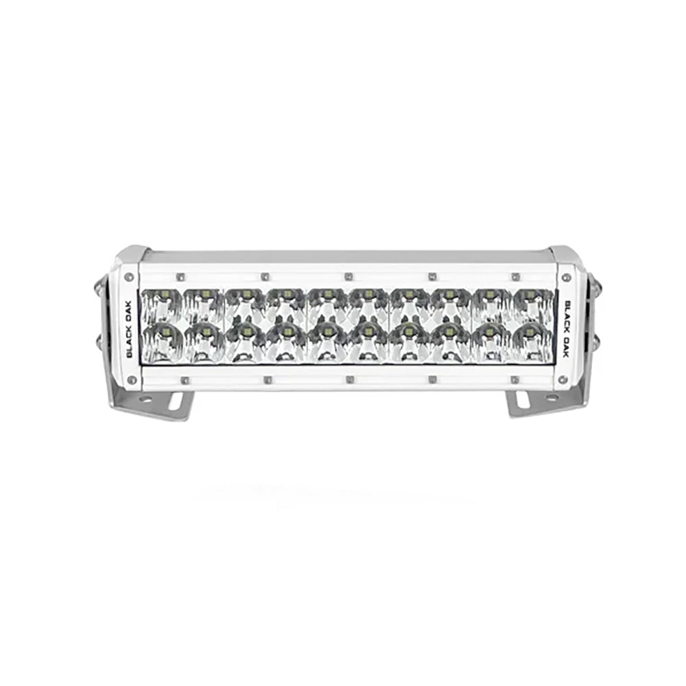 Black Oak Pro Series 3.0 Double Row 10" LED Light Bar - Combo Optics - White Housing