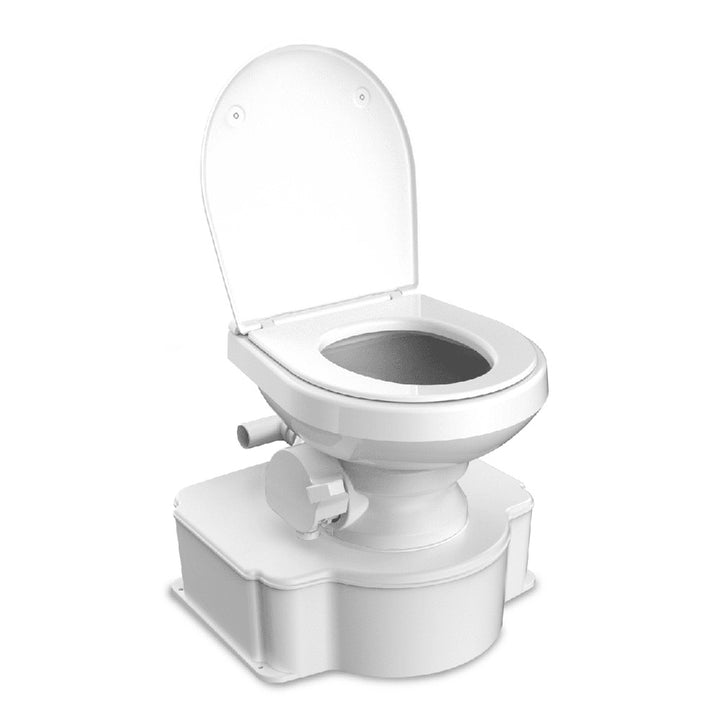 Dometic White M65 Marine Gravity Toilet - Standard Seat Size w/Foot Pedal