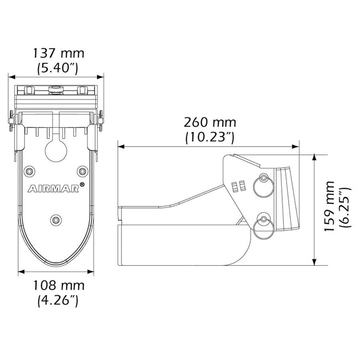 Airmar TM185C-HW High Frequency Wide Beam CHIRP Transom Mount 14-Pin Transducer f/Humminbird