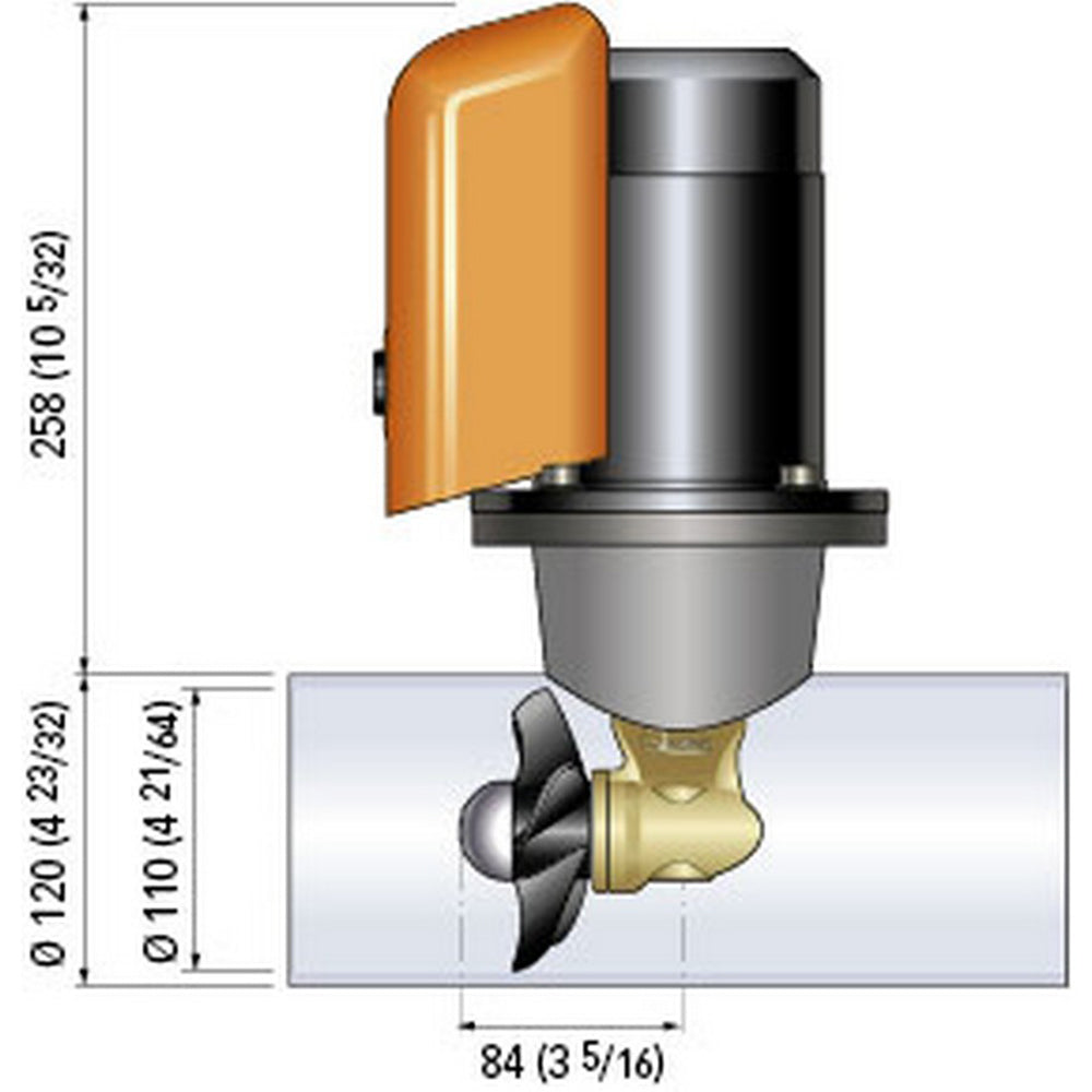 Quick Bow Thruster BTQ 110-25 25KGF - 12V - D110 - 1.3kW