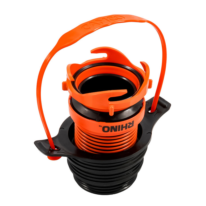 Camco Rhino Sewer Hose Seal Flexible 3 In 1 w/Rhino Extreme  Handle