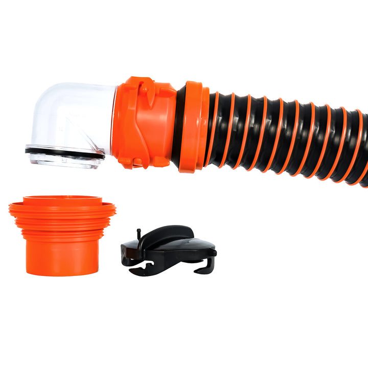 Camco RhinoEXTREME 20 Sewer Hose Kit w/4 In 1 Elbow Caps