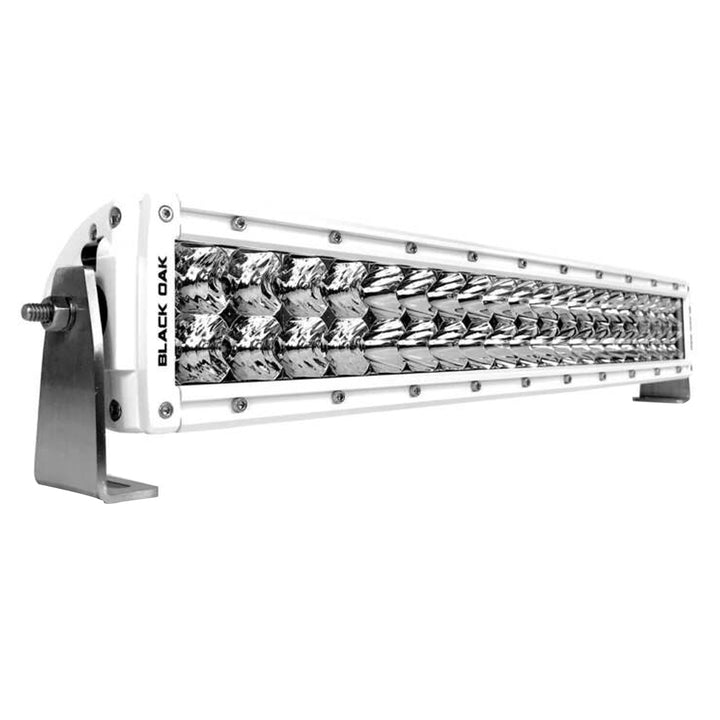 Black Oak Pro Series 3.0 Curved Double Row 20" LED Light Bar - Combo Optics - White Housing