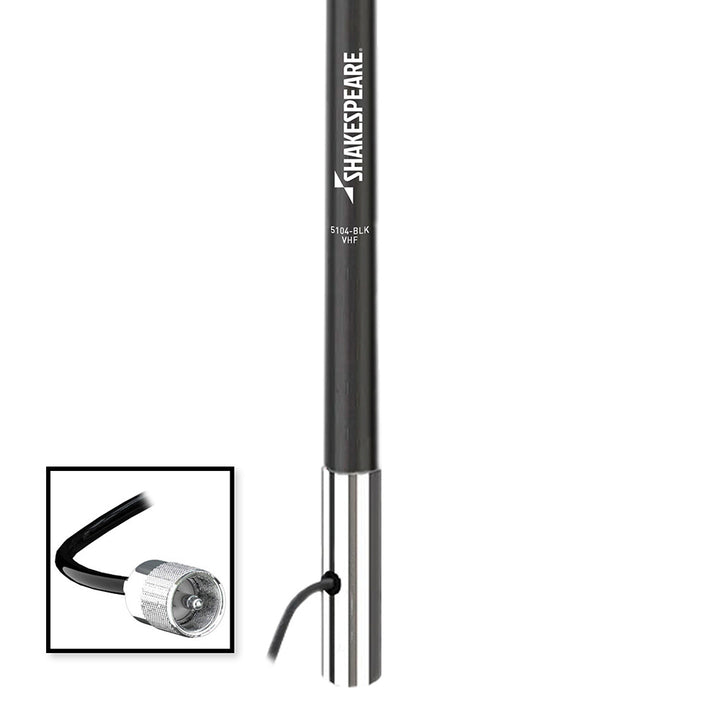 Shakespeare 5104 4 Classic VHF Antenna w/15' RG-58 Cable - Black