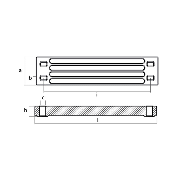 Tecnoseal Aluminum Yamaha Bar Anode f/Engine Bracket